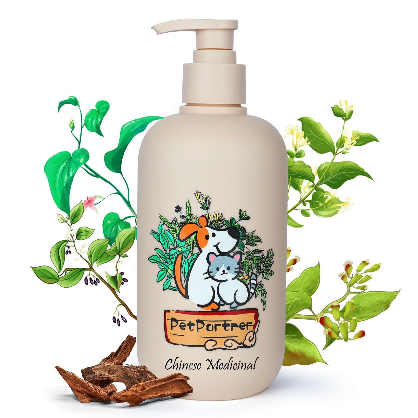 Cat and Dog Shampoo Conditioner, Hypoallergenic Medicated Puppy Shampoo，Veterinary Formula Dog Shampoo for Allergies and itching，Itchy Skin Relief for Smelly Dogs, Natural Sensitive Skin Care